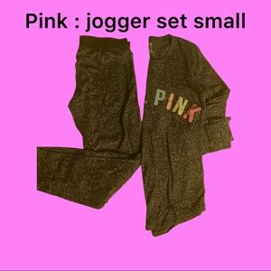Pink sleeper/ jogger set
